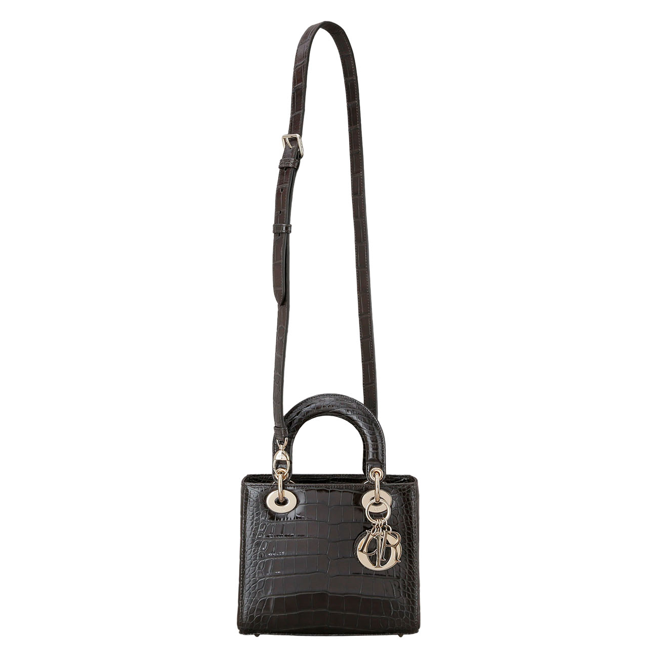 CHRISTIAN DIOR(USED)크리스찬디올 엘리게이터 레이디디올 스몰